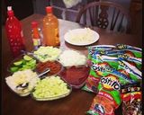 A picture of step 2 of Tostilocos.