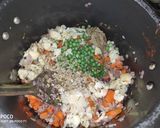 A picture of step 2 of Soya pulao.