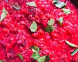 A picture of step 2 of Beetroot dhal sabji.