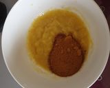 Une image de l'étape 1 de Bananabread aux noix vegan.