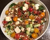 A picture of step 3 of Lentil, tomato and feta salad.