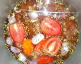 A picture of step 1 of Lobia qeema (white beans).