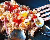 Hình bước làm 3 của món Cơm chiên tỏi