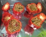 Foto del paso 7 de la receta: Pimientos rellenos de quinoa y verduras