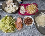 Hình bước làm 1 của món Rabokki hàn quốc