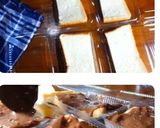 Foto langkah ke 3 dari resep Stup roti keju coklat bengbeng lumer.
