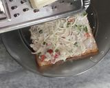 A picture of step 2 of Rava chesse toast.