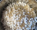 A picture of step 1 of Crispy Sama sabudana nuggets.