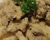 Foto del paso 5 de la receta: Penne Rigatti con lomo de cerdo en salsa blanca