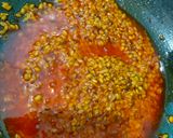 A picture of step 3 of Spinach with Moong dal sabzi.