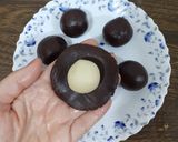 عکس مرحله 9 از دستور کوکی موچی کاکائویی😋😍 (بیسکو موچی)