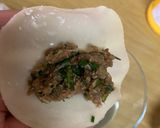 A picture of step 5 of Beef Gyoza.