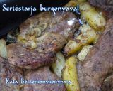 Sertéstarja burgonyával együtt sütve recept fázis 2 fotója