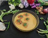 A picture of step 6 of Punjabi pakora kadhi.