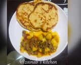 A picture of step 4 of Bazlama flat bread.