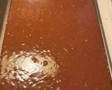 A picture of step 3 of Texas Sheet Cake.