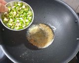 A picture of step 2 of Radish pod paneer masala.