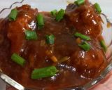 A picture of step 7 of Fried Rice with Manchurian.