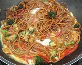 A picture of step 9 of Stir fry spaghetti special.