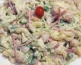 A picture of step 4 of Russian salad.