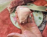 A picture of step 2 of Oaxacan Tamales.