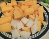 A picture of step 1 of Indian Pumpkin Curry.