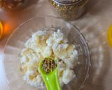 Foto del paso 2 de la receta: Postrecito de ricota o requesón con polen corbicular y miel de abejas 🐝🍯más nueces en solo un minuto