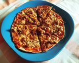 Foto del paso 3 de la receta: Pizza de atún con virutas de coco, chía y mozzarella