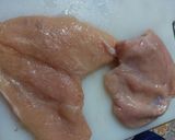 Foto langkah ke 1 dari resep Chicken Cordon Bleu.