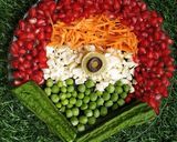 A picture of step 1 of Tricolor salad.