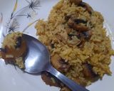 Foto del paso 8 de la receta: Arroz con azafrán y hongos (tipo risotto)