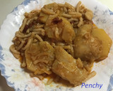 Foto del paso 6 de la receta: Bacalao con pimiento choricero, patatas y fideos
