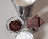 A picture of step 1 of Chocolate milkshake.
