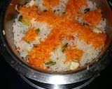 A picture of step 5 of Chicken Biryani.