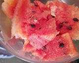 A picture of step 2 of Watermelon Juice.