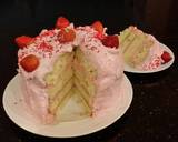 White Chocolate Layer Cake Filled with Strawberry Mousse and Frosted with Whipped Strawberry White Chocolate Ganache recipe step 31 photo