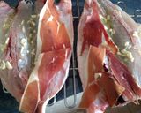 Foto del paso 4 de la receta Lubina al horno con jamón