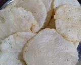 A picture of step 3 of Rice flour poori.