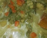 A picture of step 5 of Goan vegetable curry.