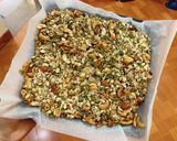 Hình bước làm 3 của món Granola giảm kg, giữ dáng, đẹp da 😑😑