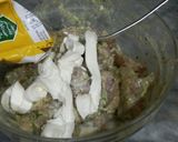 A picture of step 2 of Malai Boti😋.