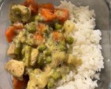 Tárkonyos Zöldséges Csirkeragu Rizzsel 🍛 (Tejmentes, Gluténmentes) recept fázis 6 fotója