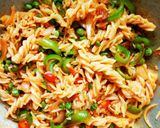 A picture of step 5 of Veg Macaroni pasta.