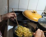Foto del paso 2 de la receta: Ramen de carne, fideos zucchini y champiñones