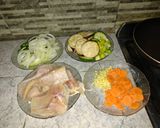 Foto del paso 1 de la receta: Pollo de mar al wok con papas