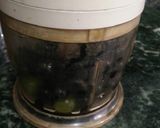 A picture of step 3 of Blackcurrent icecream.