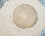 A picture of step 3 of Chapati/Roti.