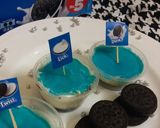 A picture of step 10 of Oreo cheesecake shots.
