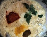 A picture of step 4 of Dahi besan curry.