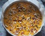 A picture of step 8 of Alphonso mango sooji dry fruits cake.